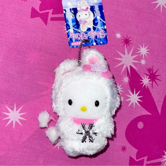 Sanrio Accessories - SOLD Hello Kitty Hokkaido Mini Snow Bunny Plush 🎀🐰❄️